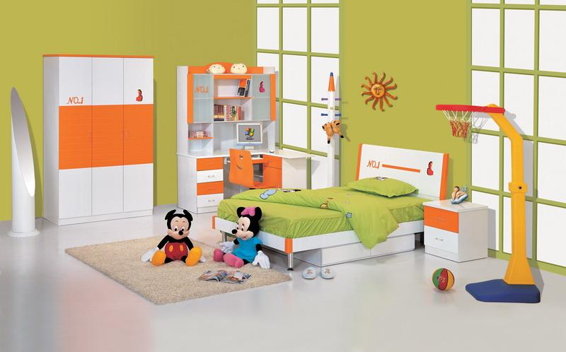 Green and Yellow Bedroom Designs for Kids Bedroom Decoration