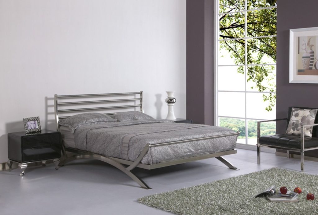 Luxury Stainless Steel Metal Bedroom Furniture