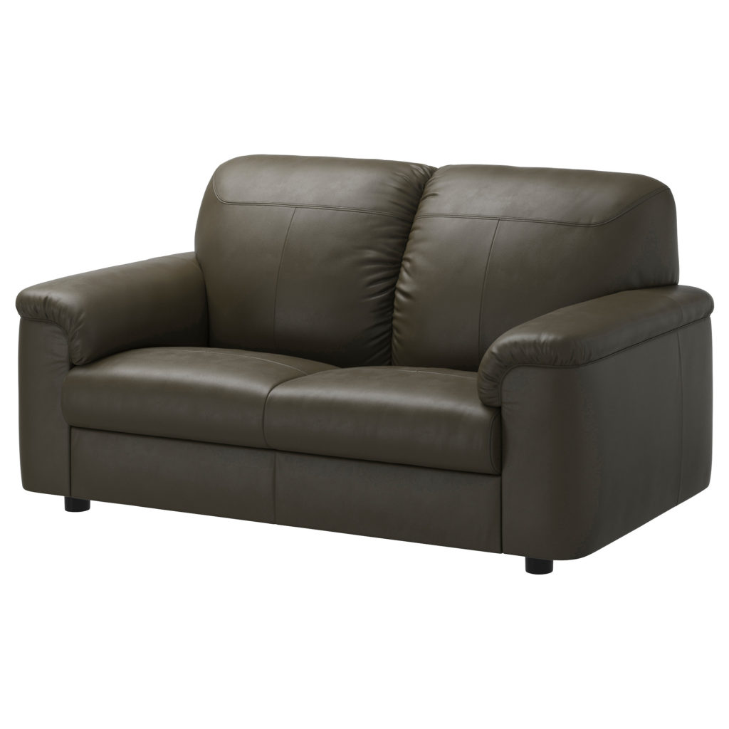 Dark Brown Small Leather Couches IKEA Sale