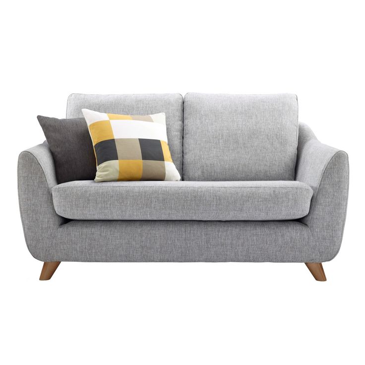 Fascinating Grey Legged Cheap Small Sofa Patterned Cushion