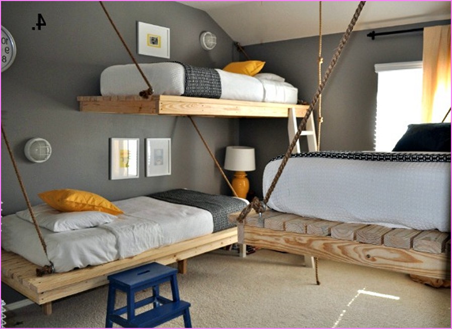 DIY Bunk Bed Designs Ideas for Small Rooms