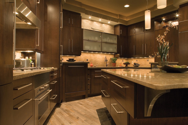 granite-kitchen-countertops-with-backsplash-and-dark-brown-cabinets