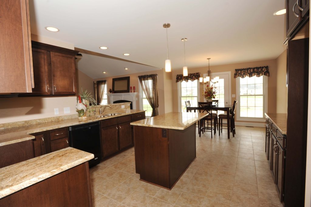 white-and-brown-granite-kitchen-countertops