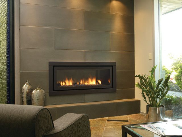 EVA Furniture - Amazing Contemporary Fireplace Black Backsplash Design Ideas
