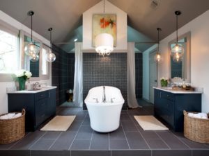 20 Stunning Bathroom Chandelier Lighting Ideas