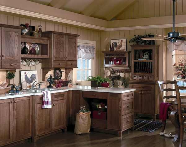 Dark Oak Kitchen Cabinets
