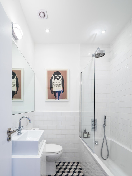 Bathroom White Tiles Design Ideas for Small Bathrooms