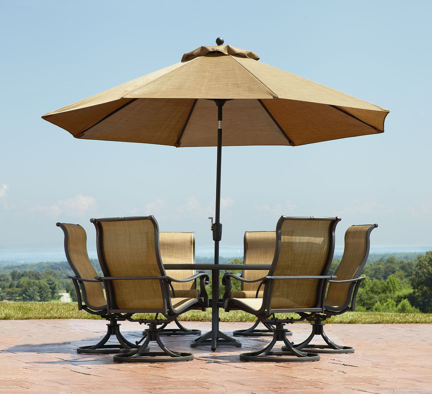 Garden Outdoor Patio Table Set with Umbrella