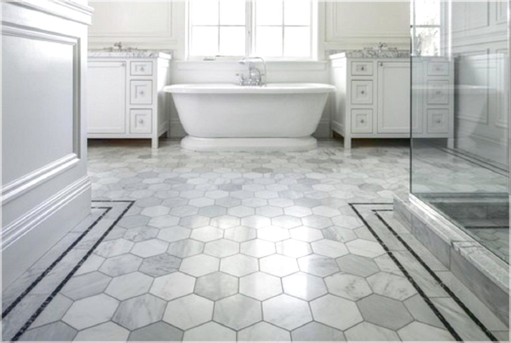 Awesome Heksagon Bathroom Floor Tile Ideas