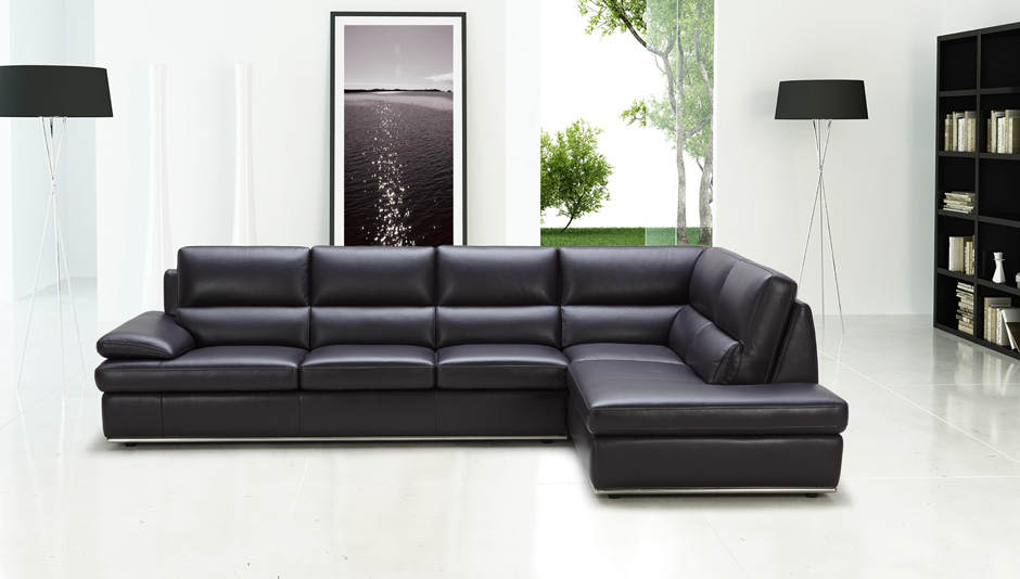 Black Leather Sectional Sofa Design Ideas
