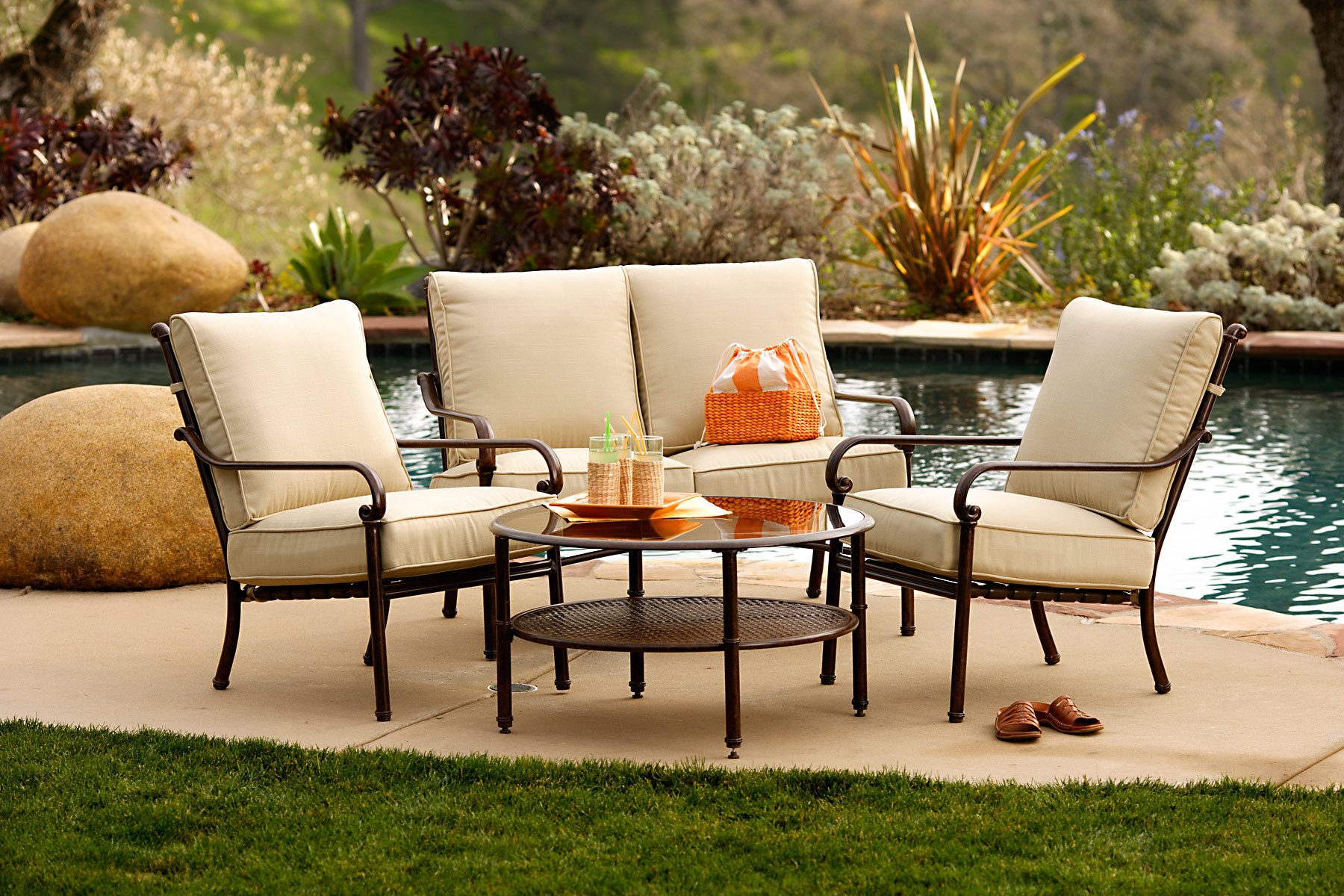 Metal Patio Furniture Sets for Outdoor Small Spaces
