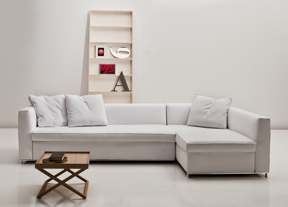 Modern Corner Sofa Bed with Storage for Apartement